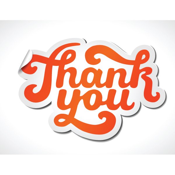 Thank You Sticker