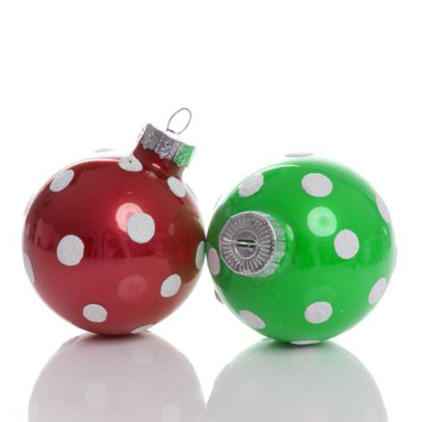 Multi-Colour Christmas Pokadot Baubels