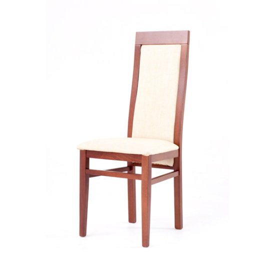 Upholstered Cherry Wood Dining Chair