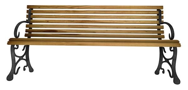 Garden Bench with Iron Legs