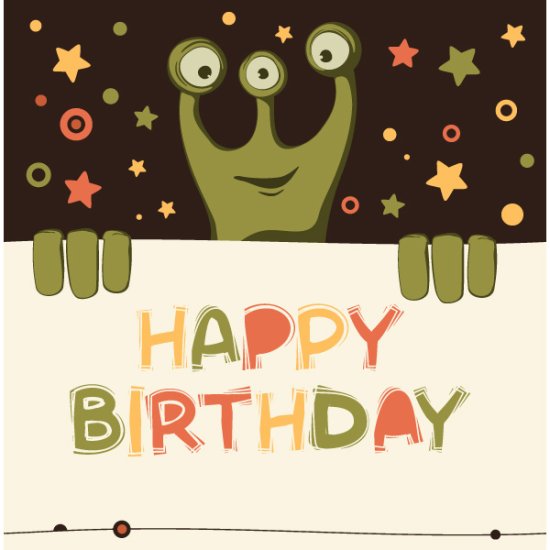 Happy Birthday 3 Eyed Alien