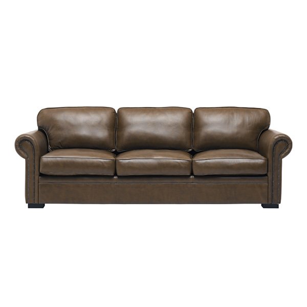 Brown Leather Sofa