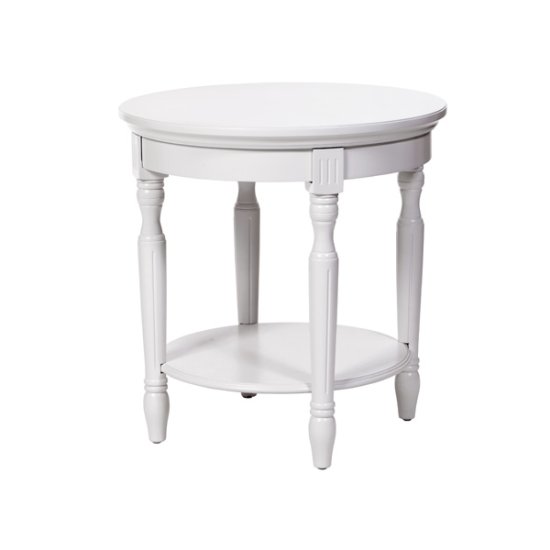 Whitewash Lamp Table