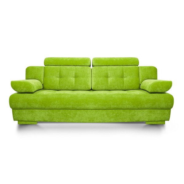 Quilted Lime Green Sofa